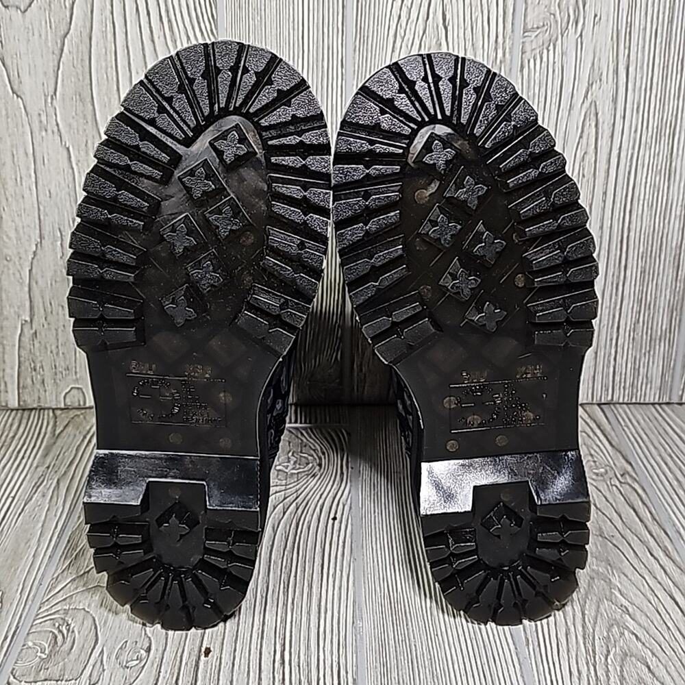Dr. Martens Jadon Distorted Leopard Print Platform Combat Boots Women Size 7 NEW - Picture 7 of 11